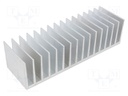 Heatsink: extruded; grilled; L: 60mm; W: 190.5mm; H: 50mm; aluminium