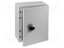 Enclosure: multipurpose; X: 200mm; Y: 250mm; Z: 150mm; CS; steel; grey