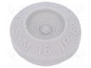 Grommet; Ømount.hole: 16mm; TPE (thermoplastic elastomer); IP67