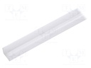 Cover for LED profiles; white; 2m; V: E7; push-in