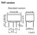 Relay: electromagnetic; SPDT; Ucoil: 5VDC; 0.5A/125VAC; 2A/30VDC