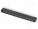 Connector: FFC (FPC); angled 90°; PIN: 20; NON-ZIF; THT; tinned