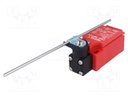 Limit switch; adjustable plunger, length R 92-136mm; NO + NC