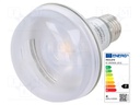 LED lamp; warm white; E27; 230VAC; 345lm; 4W; 36°; 2700K; CRImin: 80