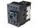 Contactor: 4-pole; NO x4; Auxiliary contacts: NO + NC; 230VAC; 38A