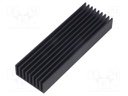 Heatsink: extruded; grilled; black; L: 100mm; W: 33mm; H: 10mm