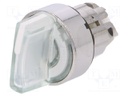 Switch: rotary; Stabl.pos: 3; 22mm; white; Illumin: LED; IP66; Pos: 3