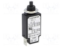 Circuit breaker; Urated: 240VAC; 48VDC; 5A; SPST; Poles: 1; screw