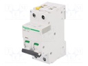 Circuit breaker; 400VAC; Inom: 4A; Poles: 1+N; DIN; Charact: C; 6kA