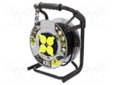 Extension lead; reel,with non-rotating sockets; Sockets: 4; 30m