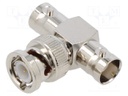 Adapter; BNC socket x2,BNC plug; 50Ω; 4GHz