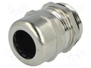 Cable gland; PG21; IP68; Mat: brass; Body plating: nickel