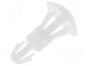 Assembly stud; polyamide; L: 6mm; snap fastener; Colour: natural