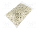 Rubber bands; Width: 1.5mm; Thick: 1.5mm; rubber; Colour: white