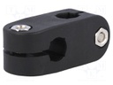 Mounting coupler; V: cross; D: 10mm; S: 8mm; polyamide