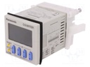 Counter: electronical; 2x LCD; pulses; 9999; SPDT; Cutout: 45x45mm