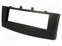 Radio mounting frame; Mitsubishi; 1 DIN; black