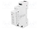 Relay: installation; monostable; DPDT; Ucoil: 230VAC; 90x17.5x66mm