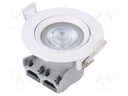 LED spotlight; 220/240VAC; 5W; neutral white; 36°; 4000K; 420lm