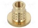 Threaded insert; brass; M3; BN: 37896; L: 5.2mm; MULTISERT®