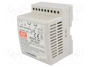 Power supply: switched-mode; 48W; 24VDC; 21.6÷26.4VDC; 2A; 310g