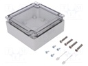 Enclosure: multipurpose; X: 122mm; Y: 124mm; Z: 55mm; TG ABS; ABS