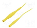 Connection cable; PVC; 2m; yellow; 8A; 1kV; Cond.cross sec: 1mm2