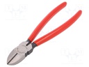 Pliers; side,cutting; plastic handle; Pliers len: 180mm