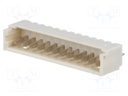 Socket; wire-board; male; PicoBlade; 1.25mm; PIN: 12; THT; 1A; tinned