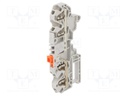 Splice terminal: rail; SNK; 0.2÷2.5mm2; ways: 1; terminals: 4; grey