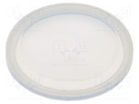 Cover; IP68; transparent; Ø28.8x3.3mm