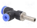 Plug-in distributor; T-tap splitter; -0.95÷15bar; BLUELINE; 6mm