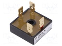 Single-phase bridge rectifier; Urmax: 1.6kV; If: 14A; Ifsm: 380A