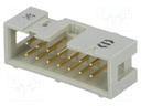 Socket; IDC; male; PIN: 14; straight; THT; 2.54mm; Layout: 2x7