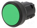 Switch: push-button; Stabl.pos: 1; 22mm; green; Illumin: none; Pos: 2