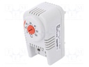 Sensor: thermostat; Contacts: NC; 10A; 250VAC; IP20; Mounting: DIN