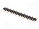 Pin header; pin strips; male; PIN: 20; straight; 2.54mm; THT; 1x20