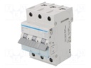 Circuit breaker; 230/400VAC; Inom: 6A; Poles: 3; DIN; Charact: B; 6kA