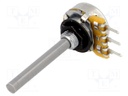 Potentiometer: shaft; single turn; 10kΩ; ±20%; 0.25W; linear; 4mm