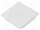 Cap for LED profiles; grey; ABS; Application: VARIO30-08; V: C