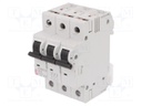 Circuit breaker; 230/400VAC; Inom: 6A; Poles: 3; DIN; Charact: B