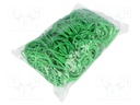 Rubber bands; Width: 3mm; Thick: 1.5mm; rubber; Colour: green