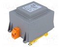 Transformer: encapsulated; 100VA; 230VAC; 24V; 4.16A; Mounting: DIN