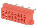 Socket; Micro-MaTch; female; PIN: 8; THT; Layout: 2x4