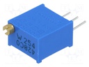 Potentiometer: mounting; multiturn; 250kΩ; 500mW; THT; ±10%; linear