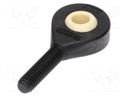 Ball joint; Øhole: 6mm; Thread: M6; Mat: igumid G; Pitch: 1,0; L: 21mm