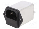 Connector: AC supply; socket; male; 6A; 250VAC; IEC 60320; -25÷85°C