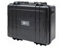 Hard carrying case; Colour: black; Mat: plastic; 1pcs.