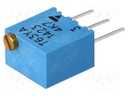 Potentiometer: mounting; horizontal,multiturn; 4.7kΩ; 250mW; ±10%