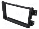 Radio mounting frame; Opel,Suzuki; 2 DIN; black